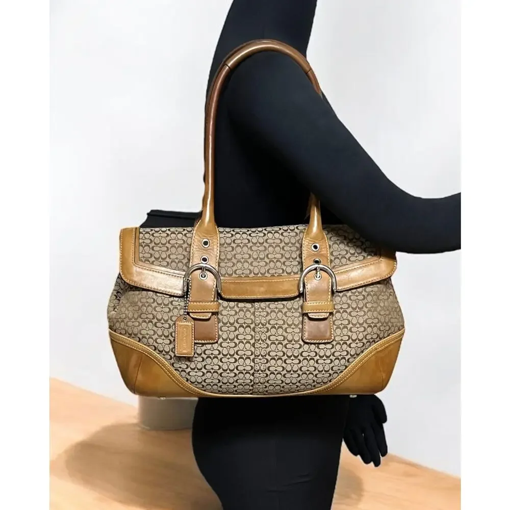 Vintage Coach 7080 Soho Mini Signature Satchel & 6319 Small Wristlet